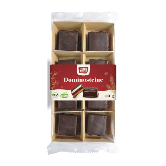 665329 Perníčky s marcipánem v hořké čokoládě 140 g BIO   ROSENGARTEN-1