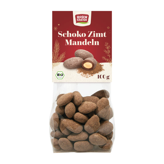 665332 Mandle v mléčné čokoládě a skořici 100 g BIO   ROSENGARTEN-1