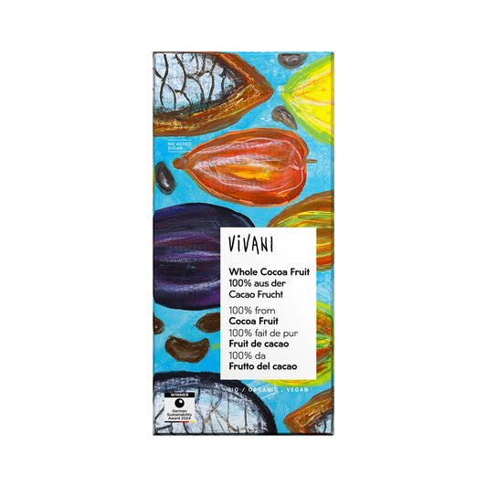 665361 Čokoláda hořká Whole Cocoa Fruit 100 % 80 g BIO   VIVANI-1