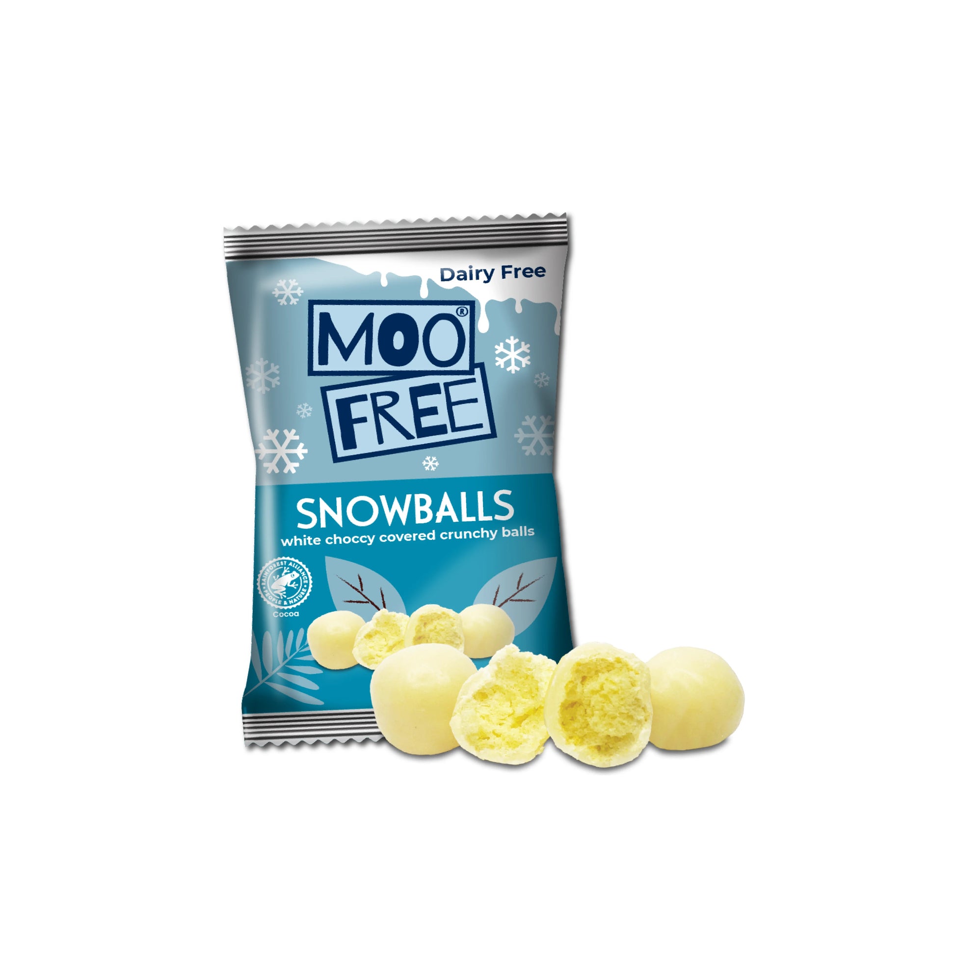 665387 Kuličky bílé křupavé Snowballs 35 g   MOO FREE-1