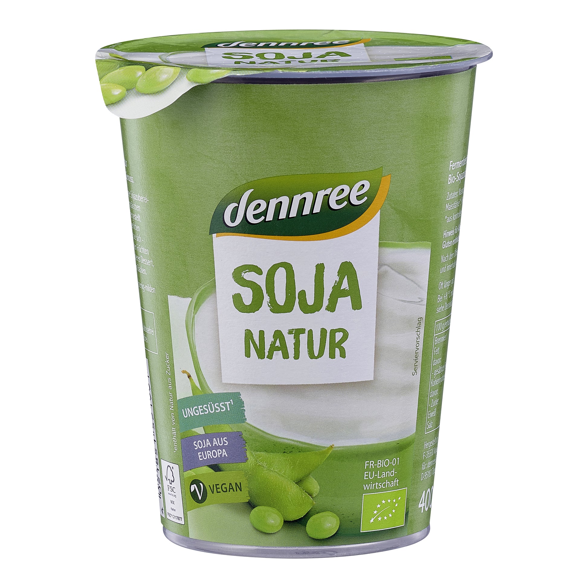 711072 Soja natur sójová alternativa jogurtu 400 g BIO   DENNREE-1