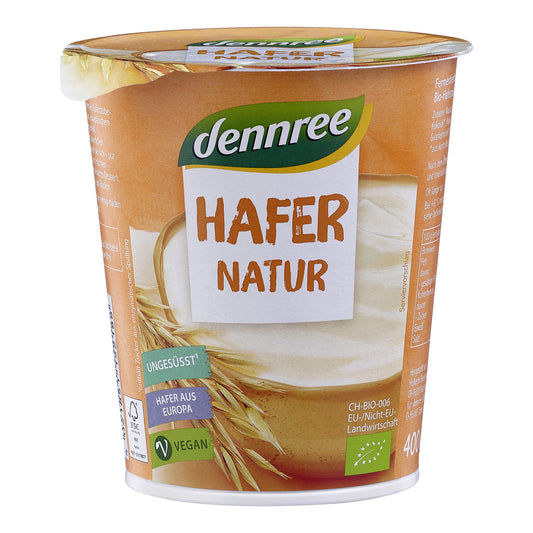 711074 Hafer natur ovesná alternativa jogurtu 400 g BIO   DENNREE-1