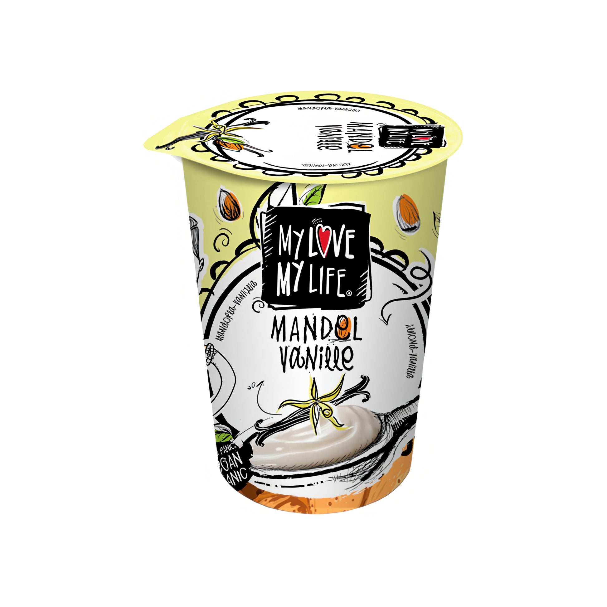 711086 Zakysaný mandlový Vanilka 180 g BIO   MY LOVE MY LIFE-1