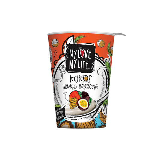 711113 Zakysaný kokosový Mango a Marakuja 180 g BIO   MY LOVE MY LIFE-1