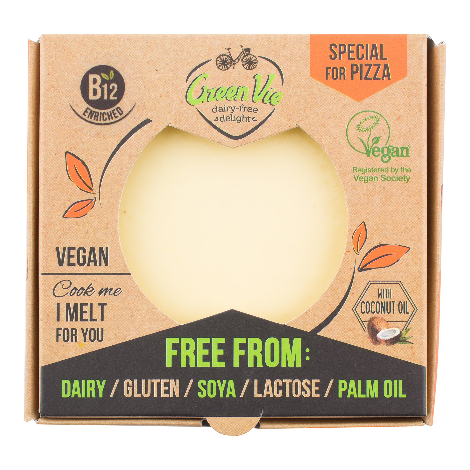 712105 Veganská alternativa sýru pizza blok 250 g   GREENVIE-1