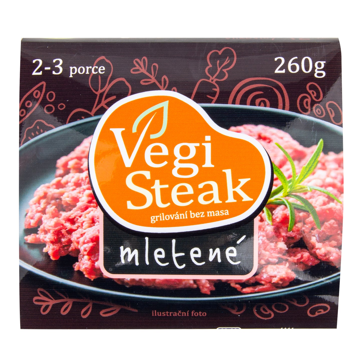 712134 Vegi steak mletené 260 g   VETO ECO-1