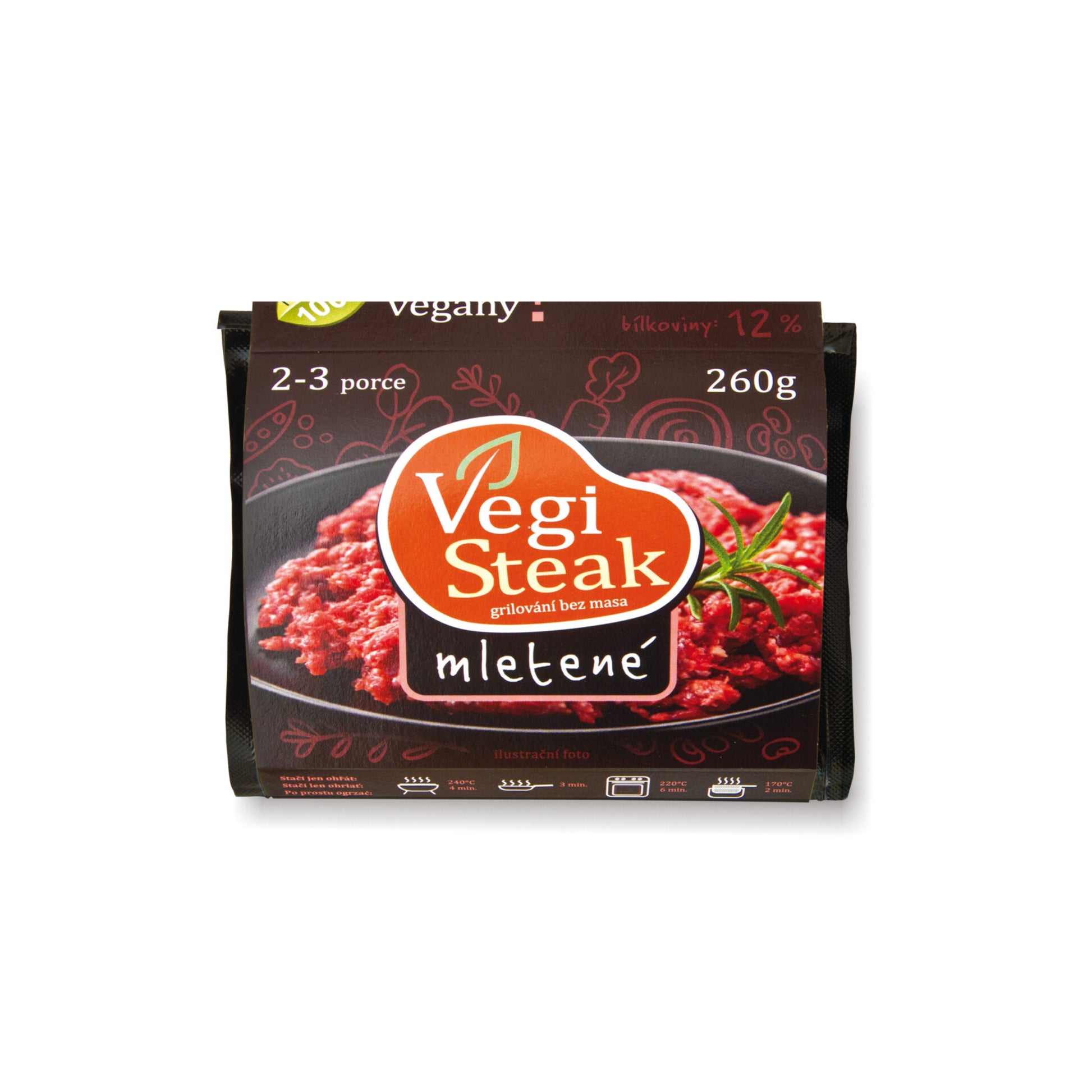 712134 Vegi steak mletené 260 g   VETO ECO-4