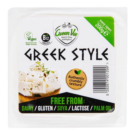 712142 Veganská alternativa řeckého sýru blok 200 g   GREENVIE-1