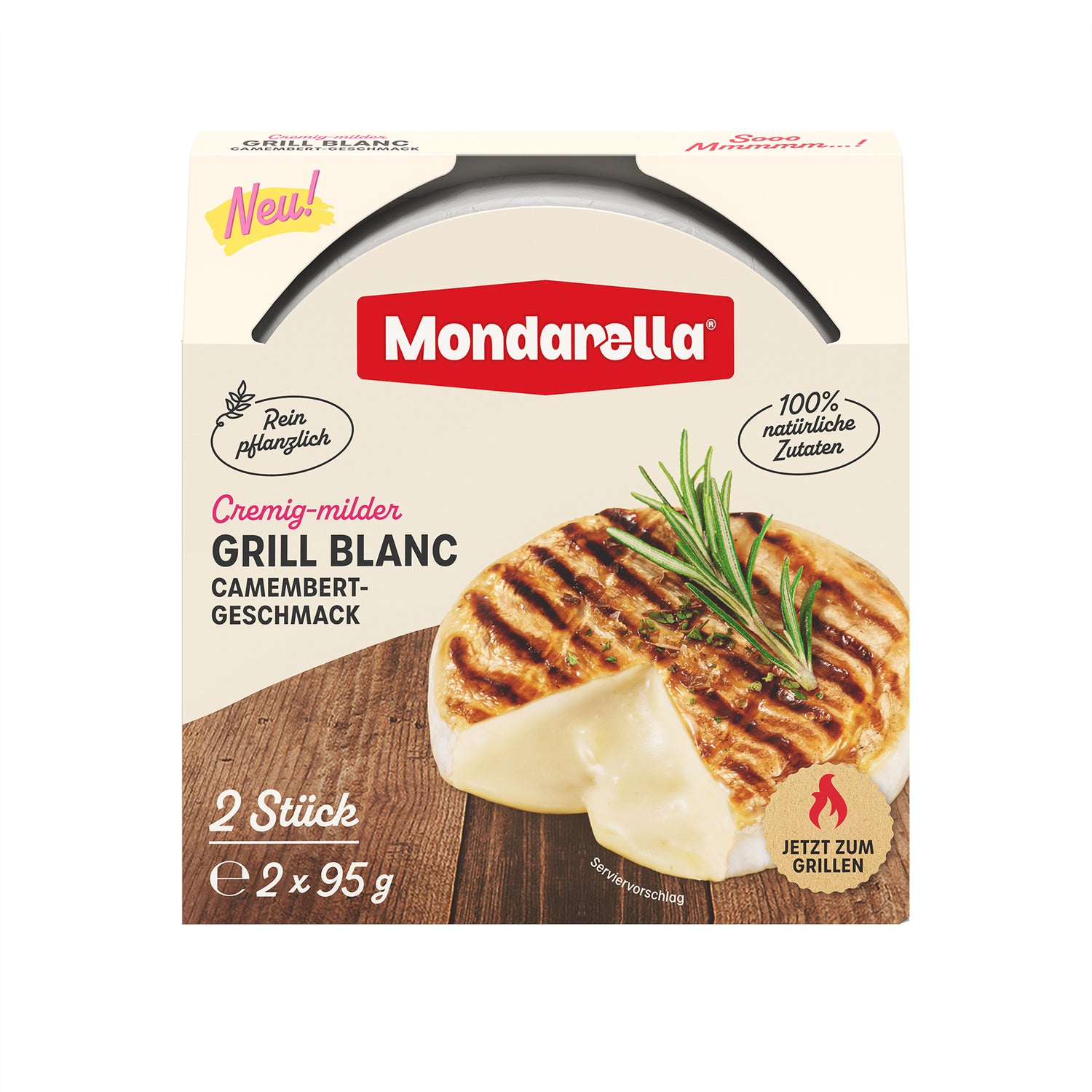 712185 Grill Blanc s příchutí camembert 190 g   MONDARELLA-1