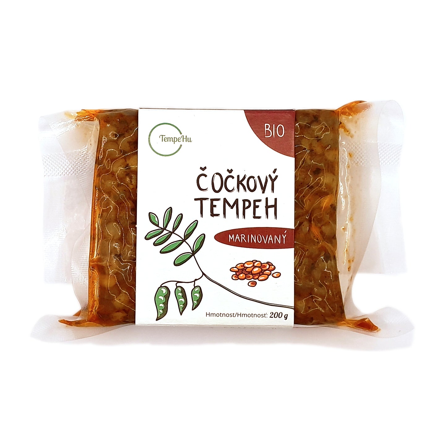 712253 Tempeh čočkový marinovaný 200 g BIO   TEMPEHU-1
