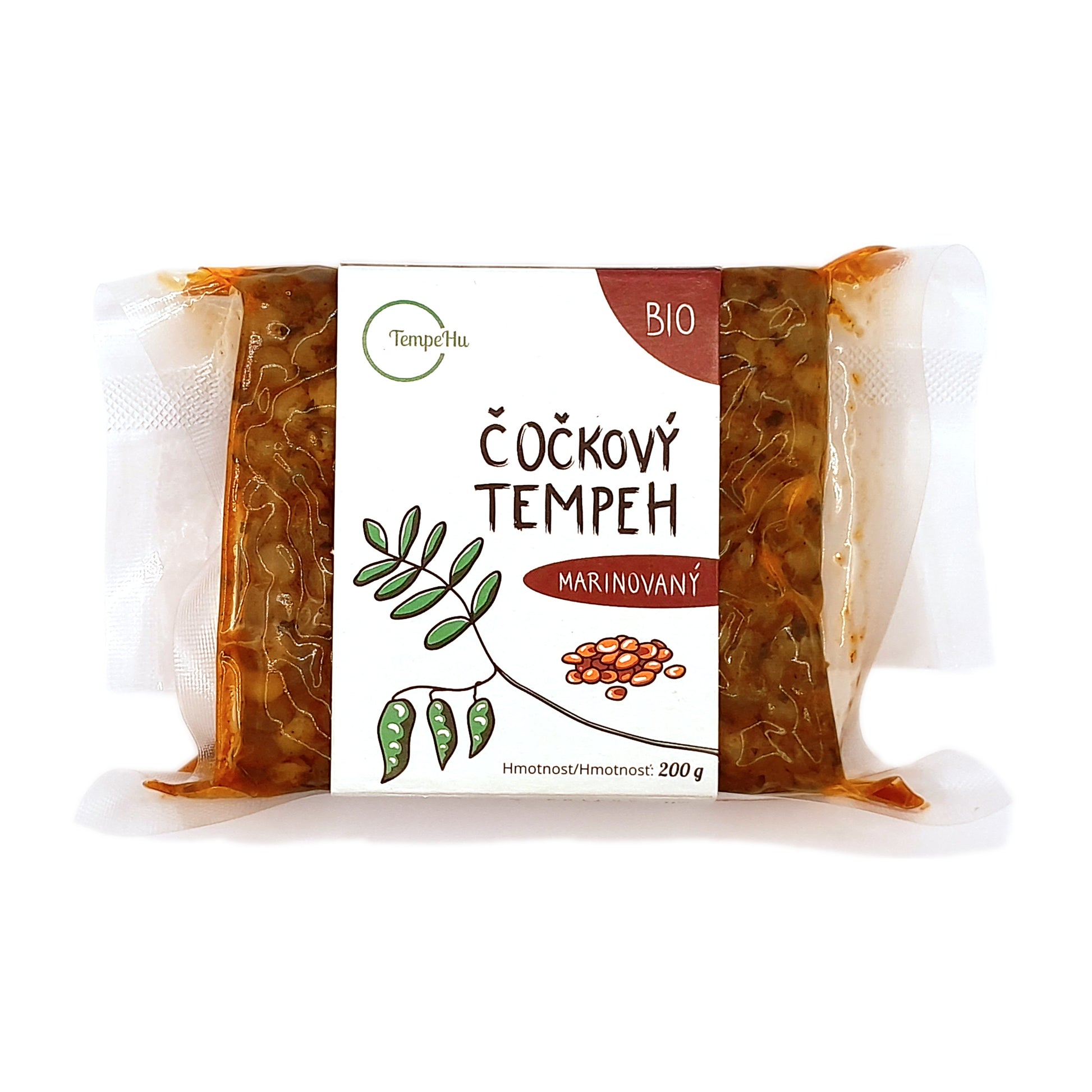 712253 Tempeh čočkový marinovaný 200 g BIO   TEMPEHU-1
