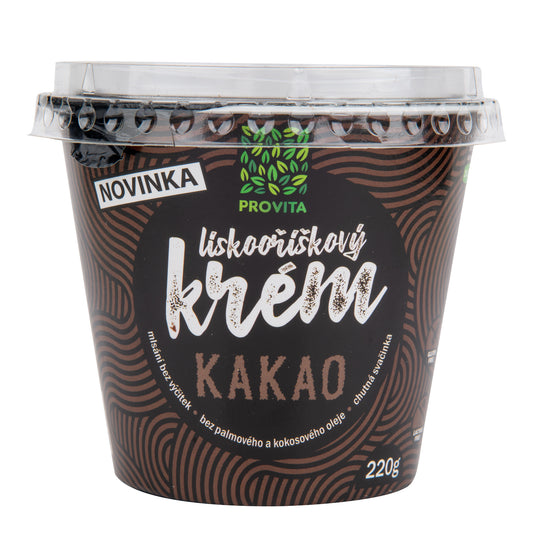 713072 Krém lískooříškový kakao 220 g   PROVITA-1
