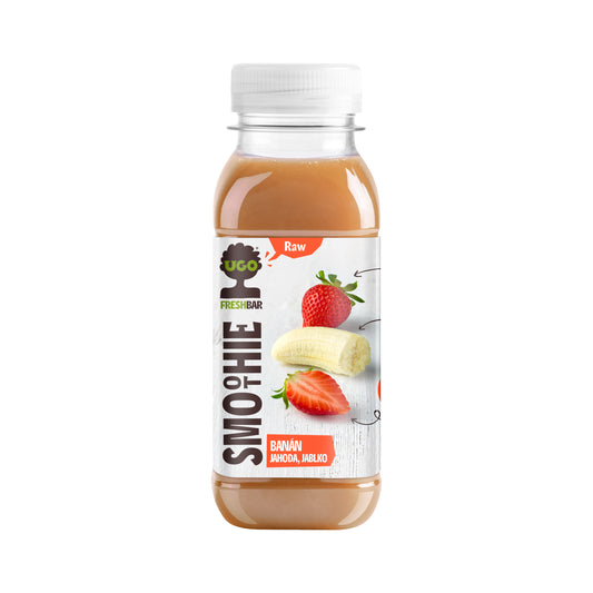 719038 Smoothie jablko, banán a jahoda 250 ml   UGO-1