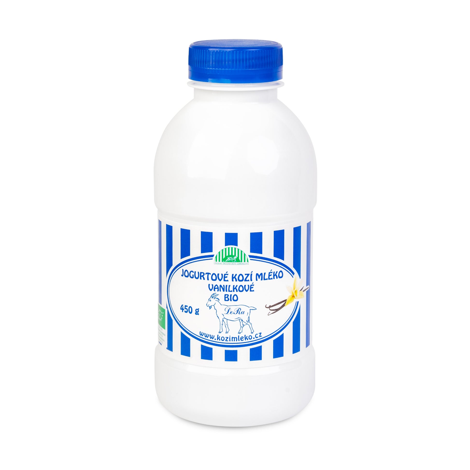 720201 Mléko kozí jogurtové vanilkové 450 g BIO   BIOFARMA DORA-1