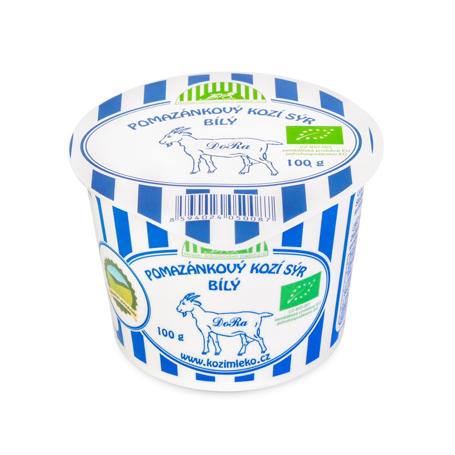 720206 Sýr kozí pomazánkový bílý 100 g BIO   BIOFARMA DORA-1