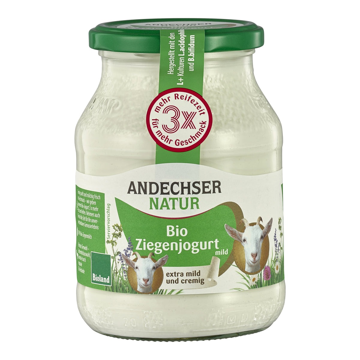 720262 Jogurt kozí bílý 3,5 % tuku 500 g BIO   Andechser Natur