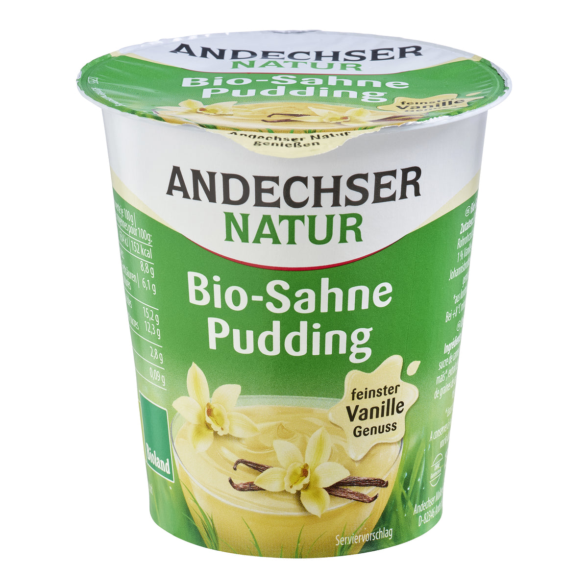 720265 Puding smetanový vanilka 150 g BIO   Andechser Natur