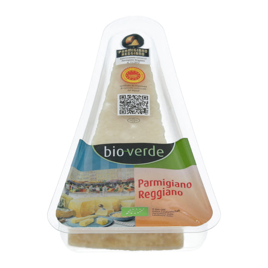 720267 Sýr Parmigiano Reggiano D.O.P 18 měsíců min. 32 % tuku 125 g BIO    BIO VERDE