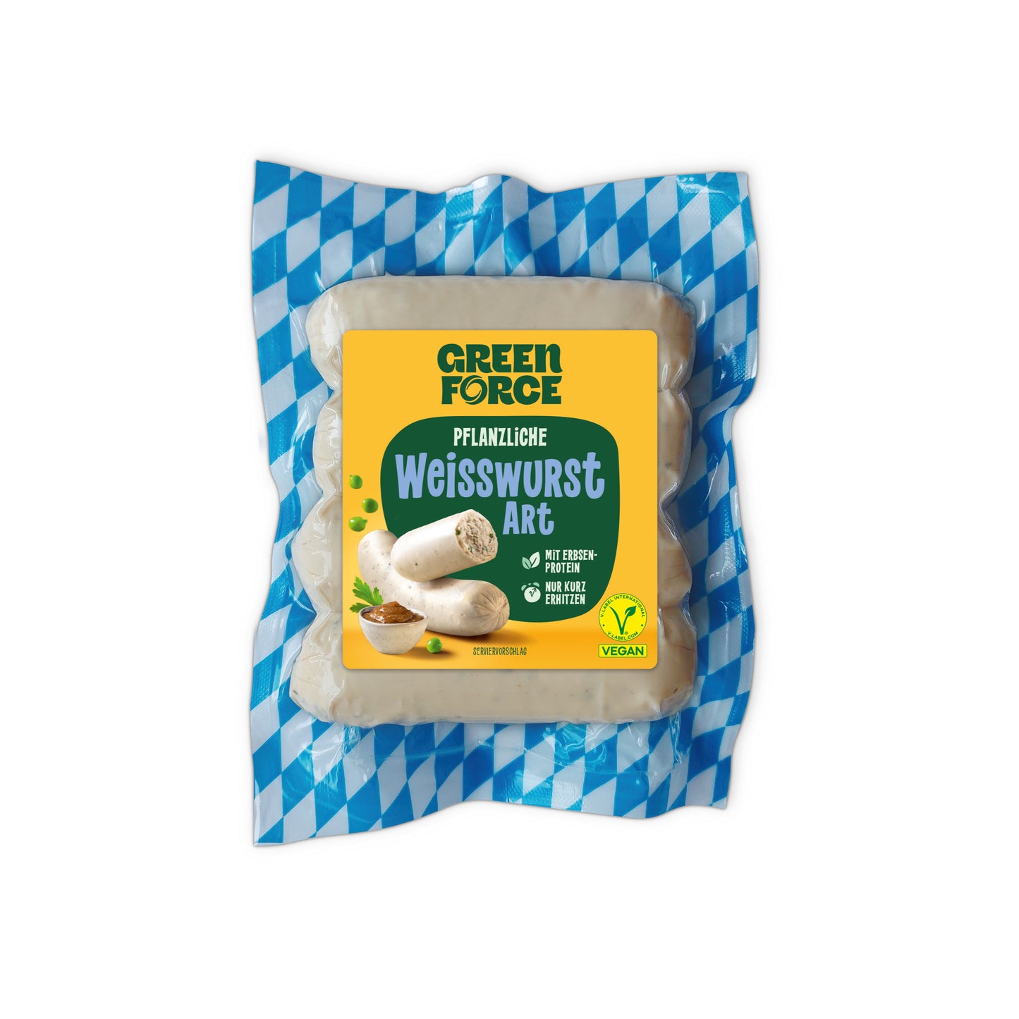 742199 Alternativa bílé klobásy 4 x 50 g   GREEN FORCE-1