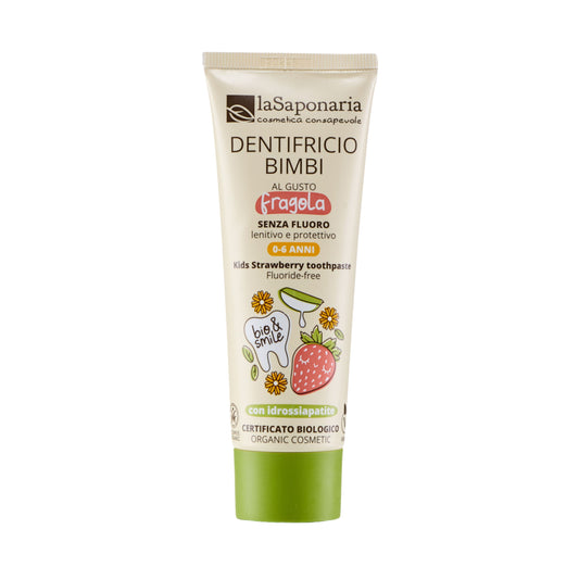 Pasta zubní jemná dětská - jahoda 75 ml BIO   LA SAPONARIA