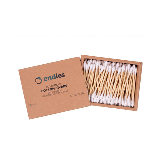 900015 Tyčinky vatové do uší 200 ks   ENDLES BY ECONEA-1