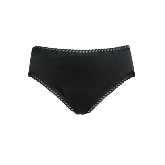 900039 Kalhotky menstruační Panty na střední menstruaci - černé M   ANAÉ BY ECODIS-1