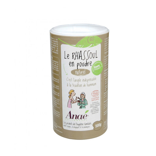 900043 Jíl marocký Rhassoul dóza 500  g   ANAÉ BY ECODIS-1