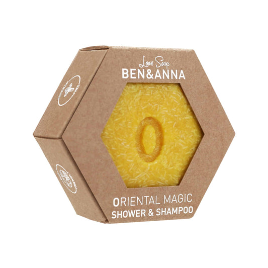 900076 Šampon vyživující tuhý na vlasy i tělo 2v1 Kouzlo orientu 60 g   BEN & ANNA-1