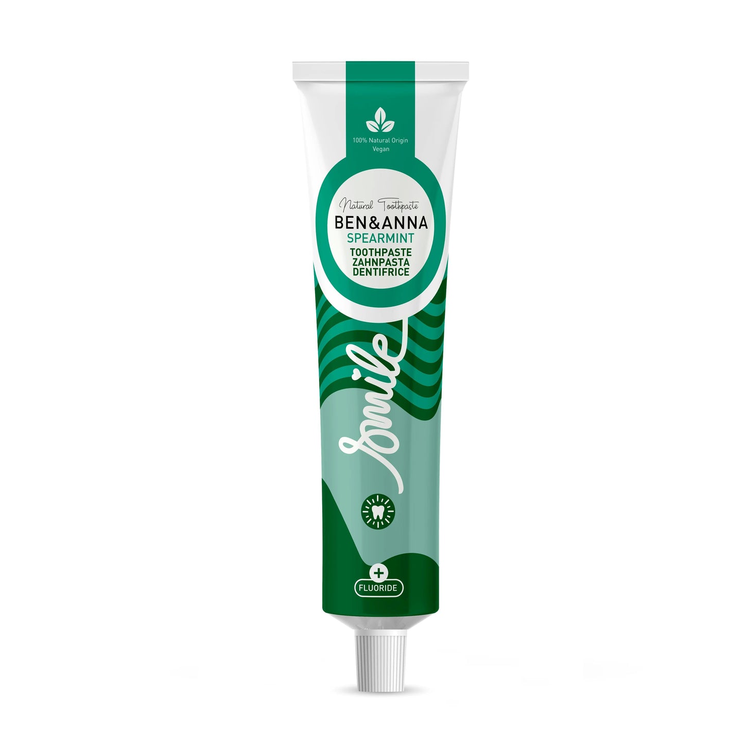 900082 Pasta zubní s fluoridem Spearmint 75 ml   BEN & ANNA-1