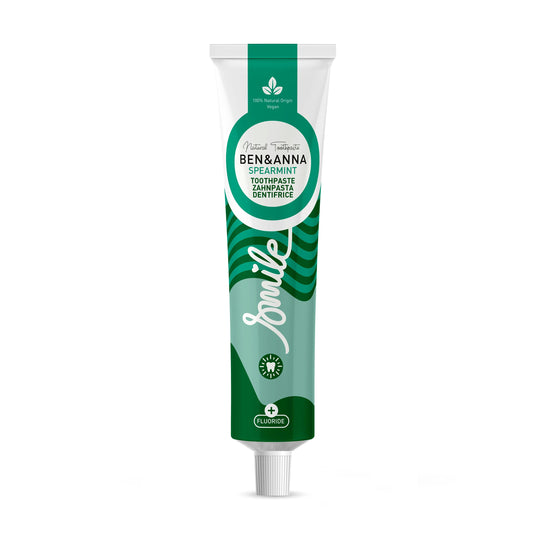 900082 Pasta zubní s fluoridem Spearmint 75 ml   BEN & ANNA-1