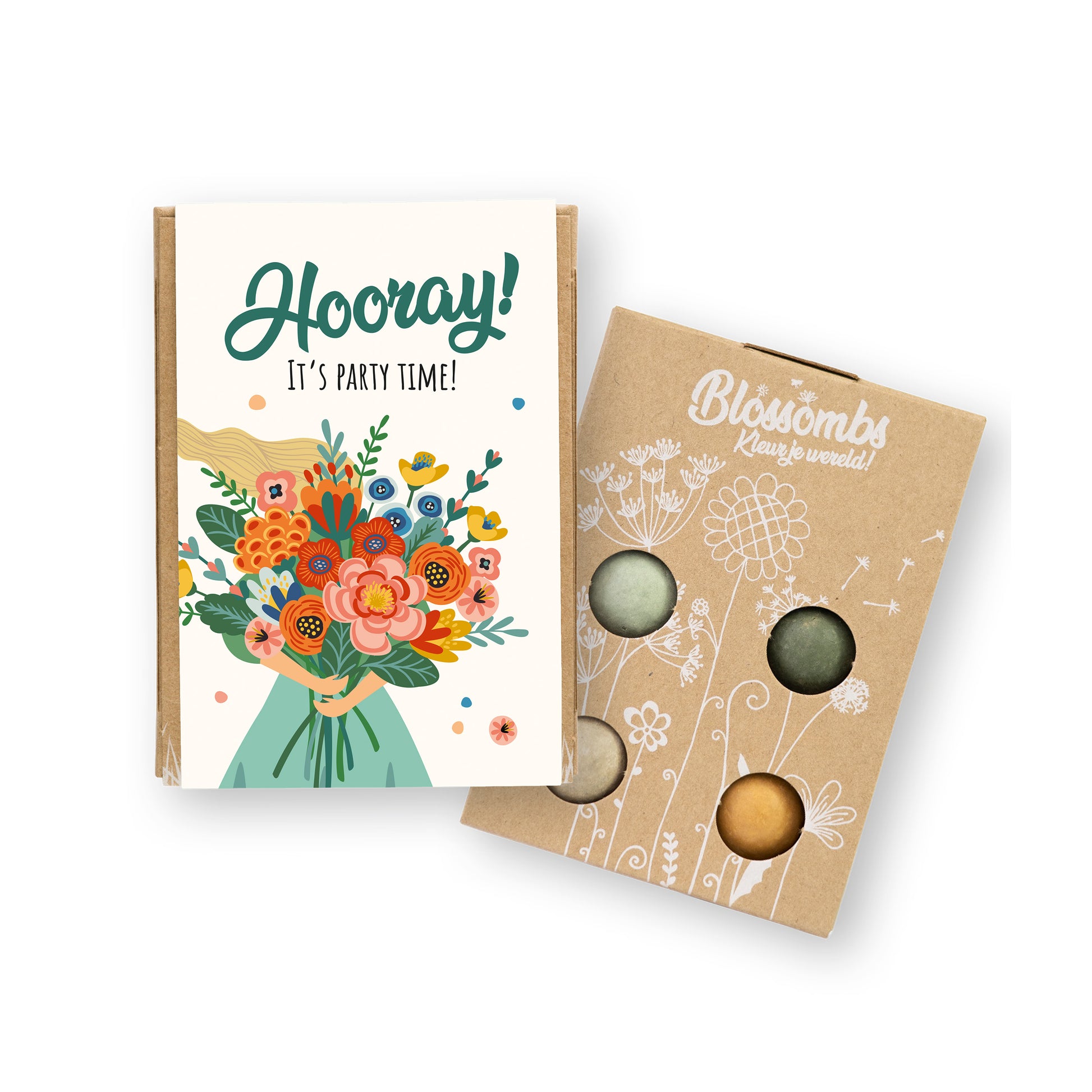 900107 Bomby semínkové - Dárková sada mini - Party 4 ks   BLOSSOMBS-1