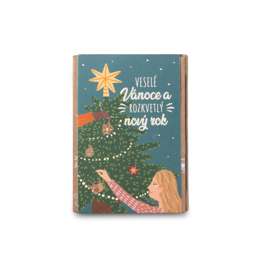 900108 Bomby semínkové - Dárková sada mini - Veselé Vánoce 4 ks   BLOSSOMBS-1