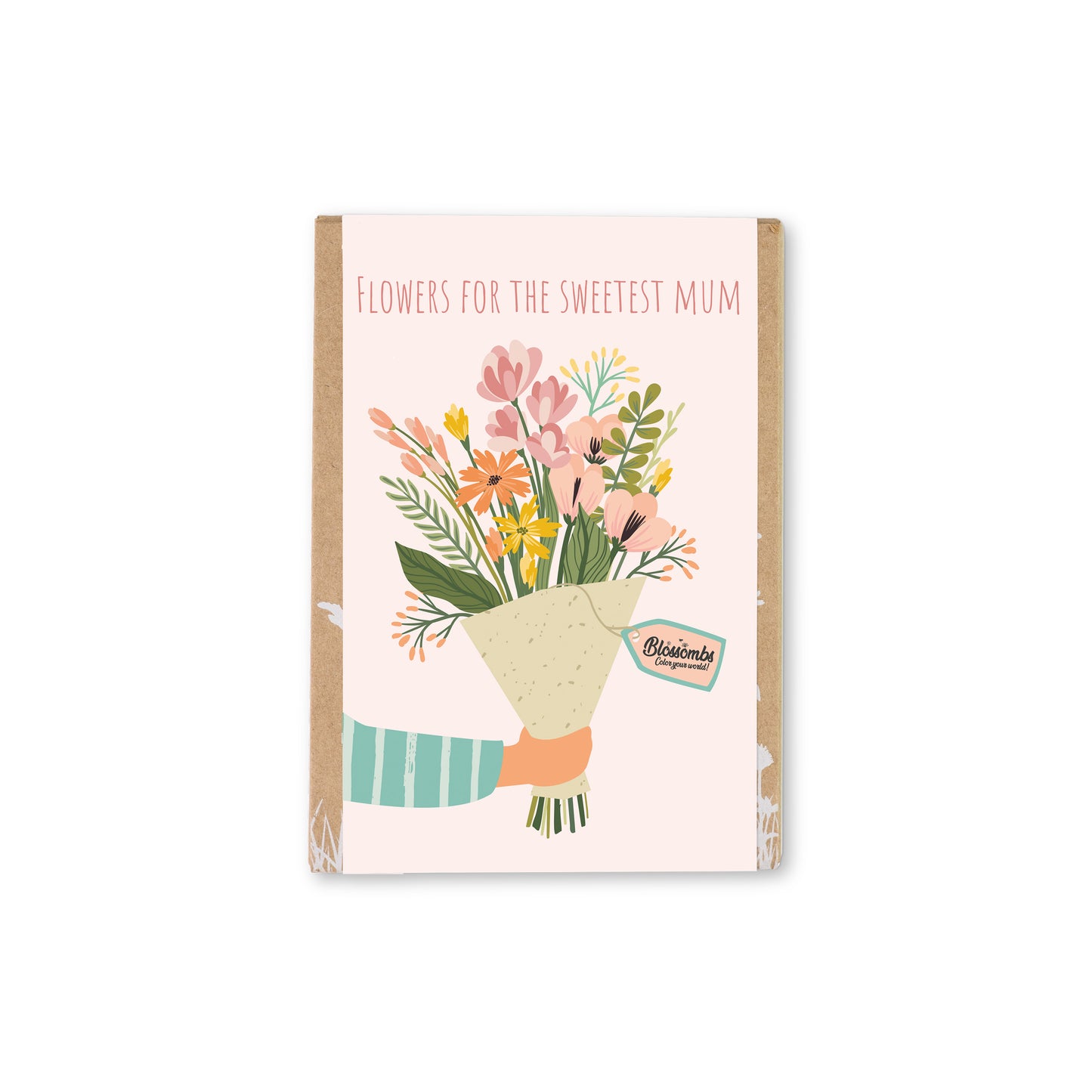 900112 Bomby semínkové - Dárková sada mini "Pro nejlepší maminku"- Kytice 4 ks   BLOSSOMBS-1