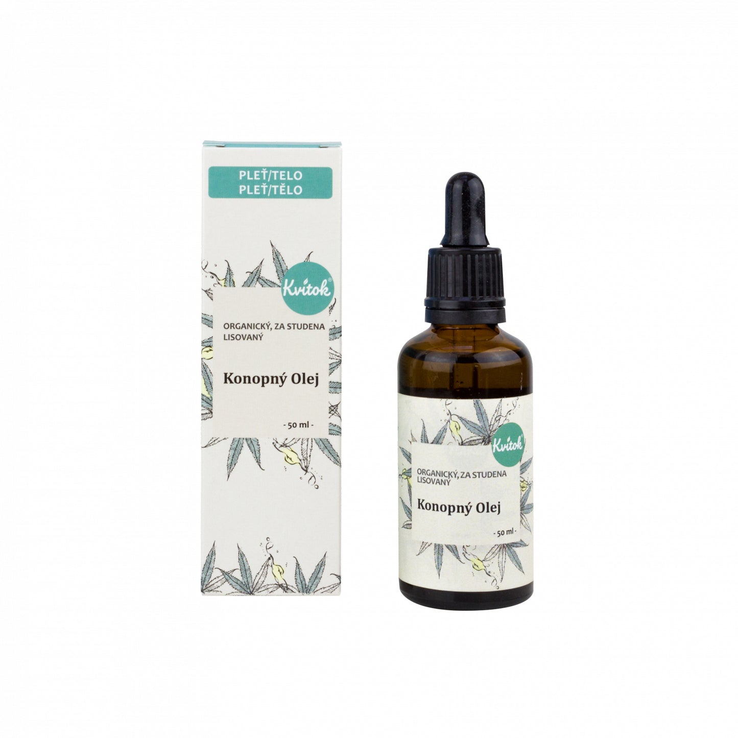900333 Olej konopný pleťový nerafinovaný 50 ml   KVITOK-1