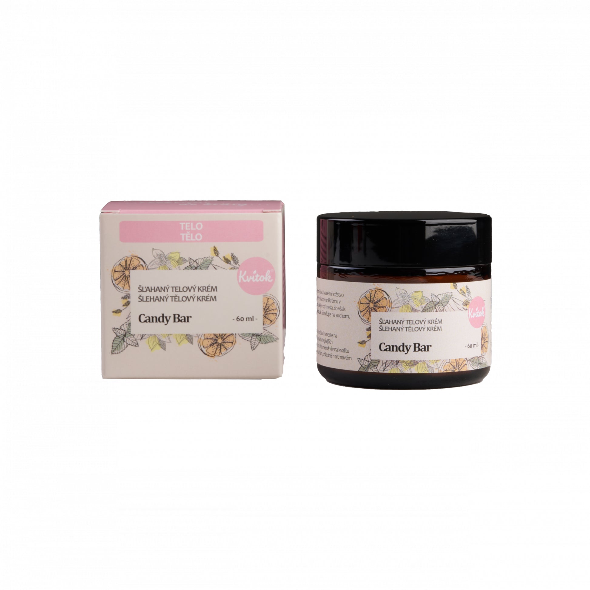 900455 Krém tělový šlehaný bambucký Candy bar 60 ml   KVITOK-1