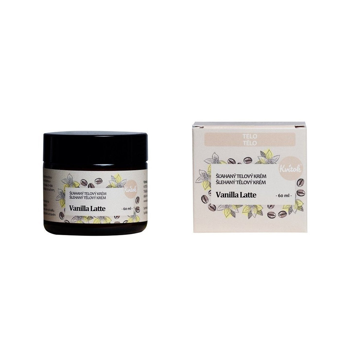 900460 Krém tělový šlehaný bambucký Vanilla Latté 60 ml   KVITOK-1