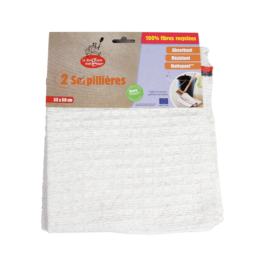900493 Sada hadrů na podlahu z rec. vláken 2 ks   LA DROGUERIE ECOLOGIQUE BY ECODIS-1