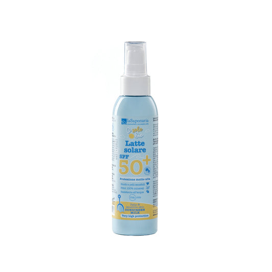 900580 Krém opalovací pro děti na citlivou pokožku SPF 50+ 125 ml BIO   LA SAPONARIA-1