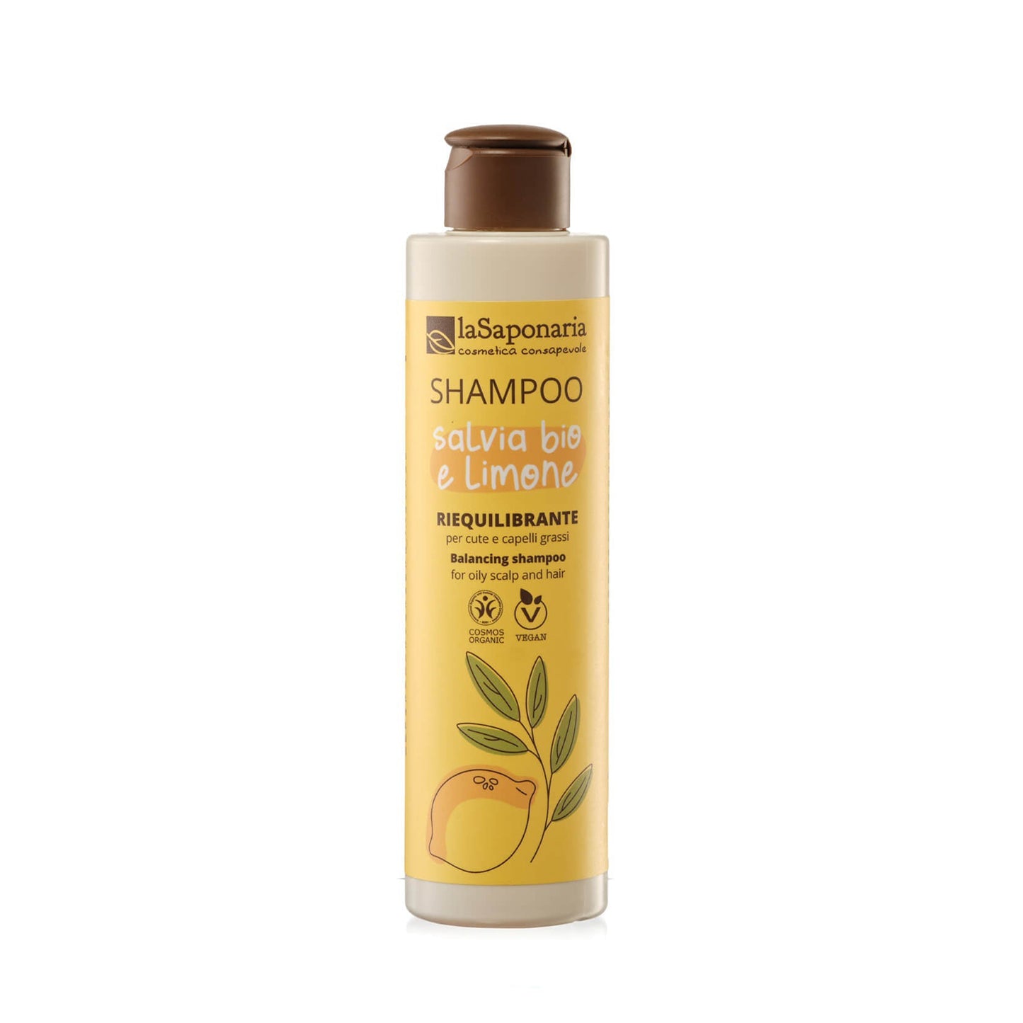 900627 Šampon se šajvějí a citronem 200 ml BIO   LA SAPONARIA-1