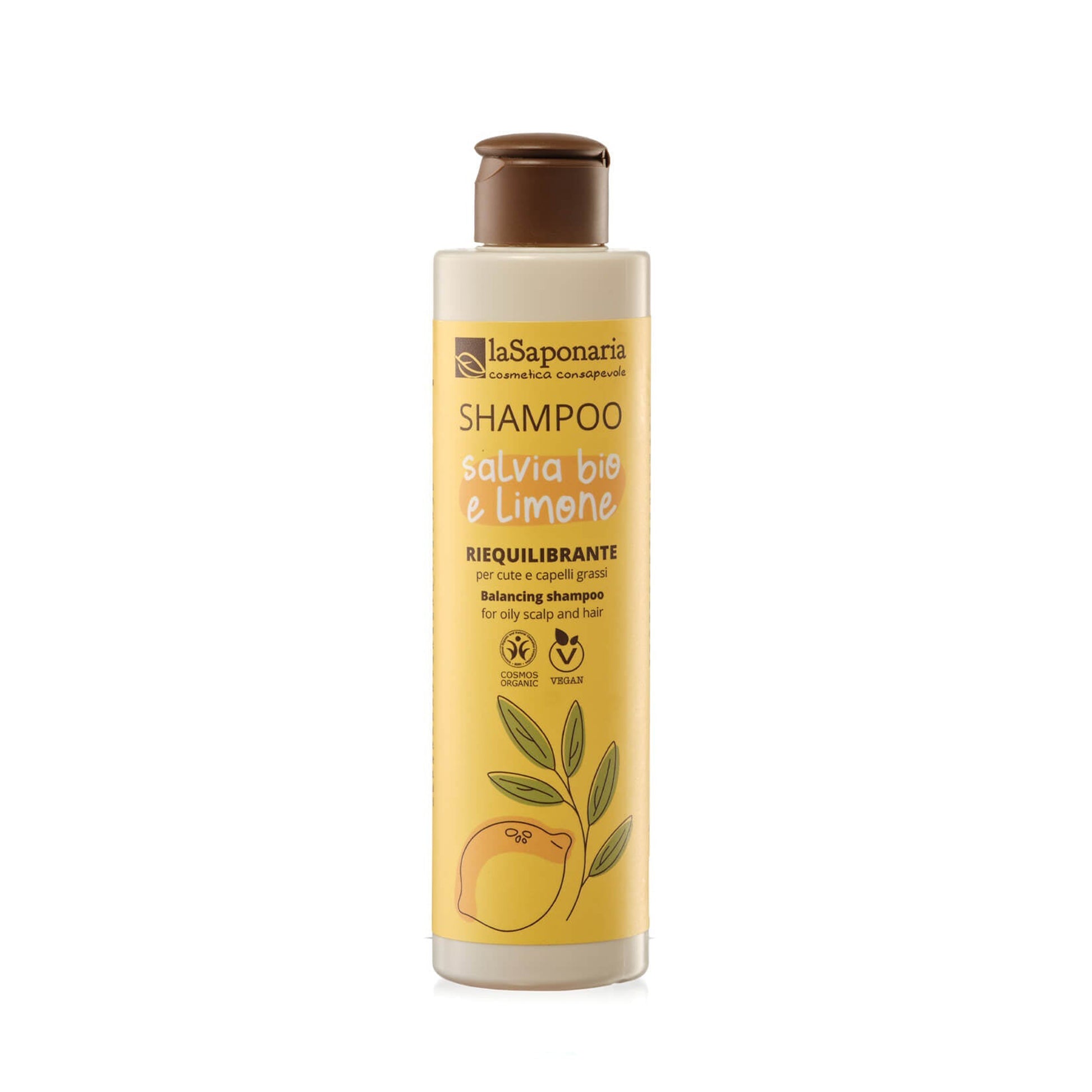 900627 Šampon se šajvějí a citronem 200 ml BIO   LA SAPONARIA-1