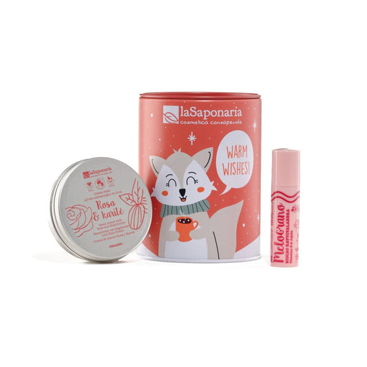 900664 Sada dárková kosmetická Pokladnička - Polární liška 2 ks   LA SAPONARIA-1