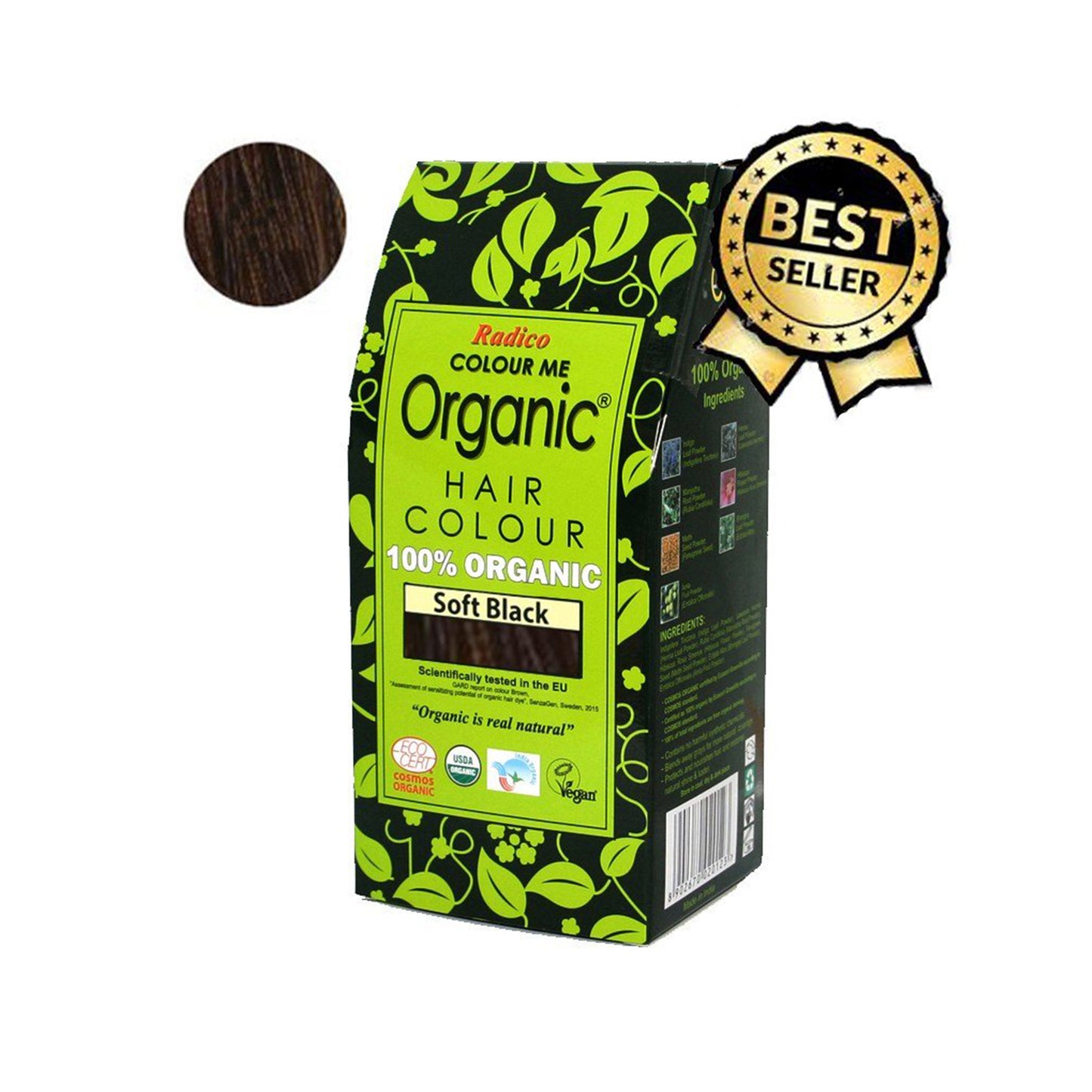 900870 Barva přírodní na vlasy - černá 100 g BIO   RADICO-1
