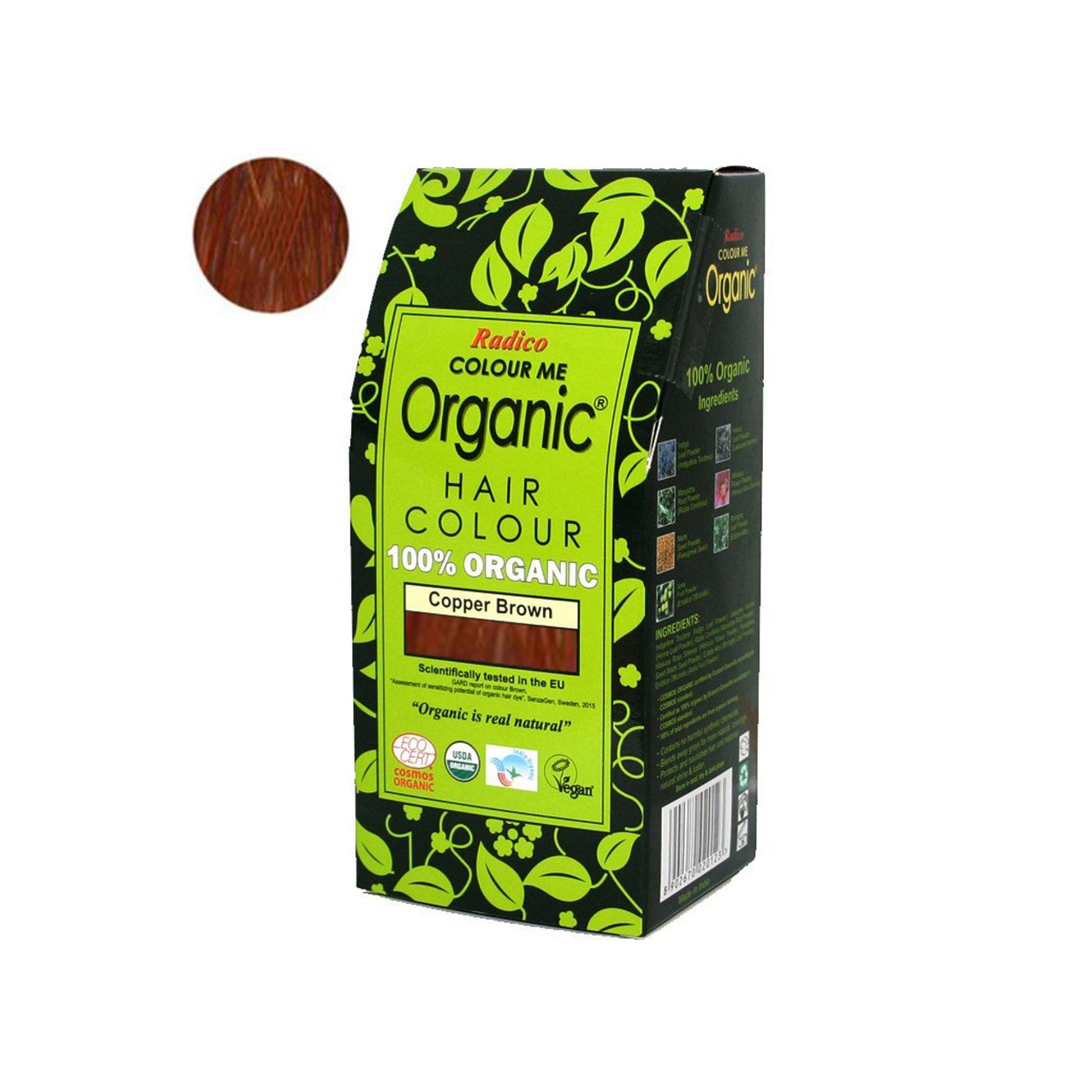 900877 Barva přírodní na vlasy - měděná hnědá 100 g BIO   RADICO-1