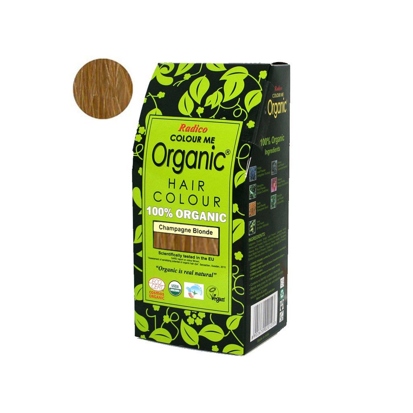 900885 Barva přírodní na vlasy - šampaňská blond 100 g BIO   RADICO-1