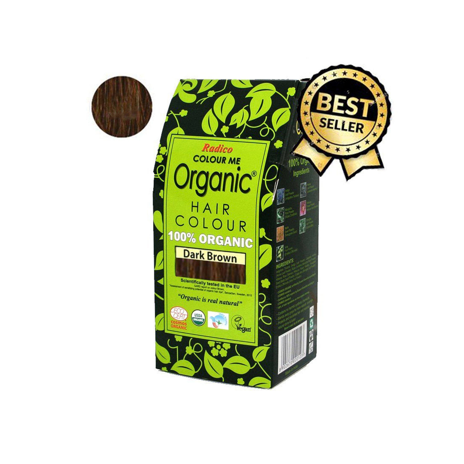 900887 Barva přírodní na vlasy - tmavě hnědá 100 g BIO   RADICO-1