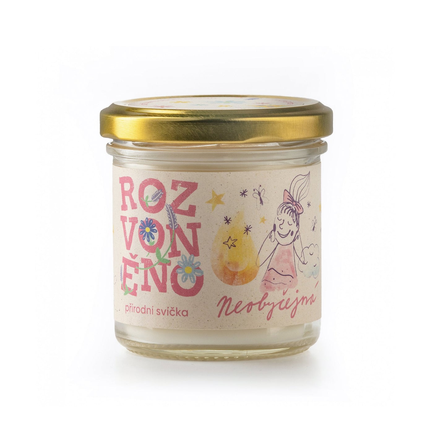 900909 Svíčka bez vůně - Neobyčejná 130 ml   ROZVONĚNO-1