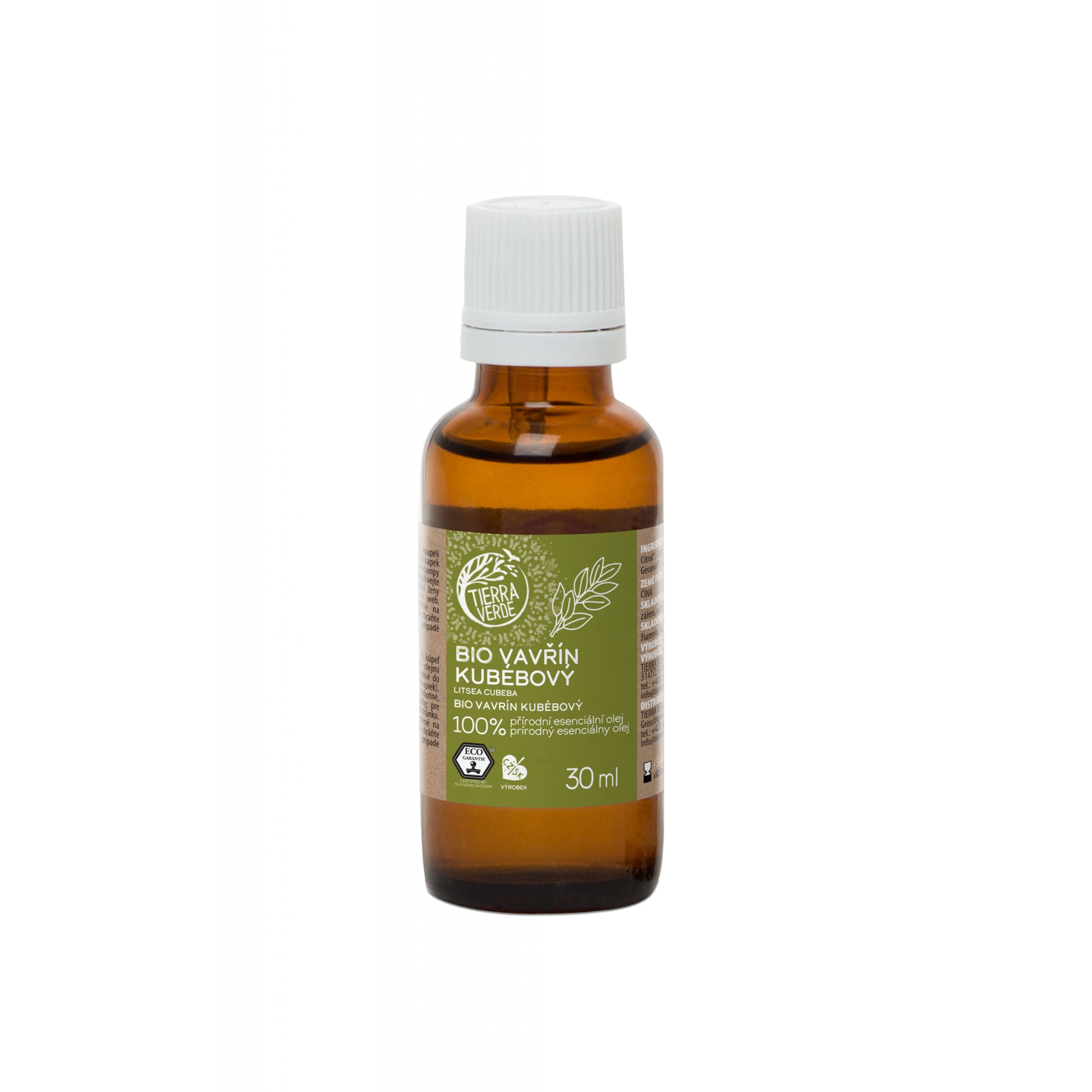901011 Olej esenciální - Vavřín Kubébový 30 ml BIO   TIERRA VERDE-1