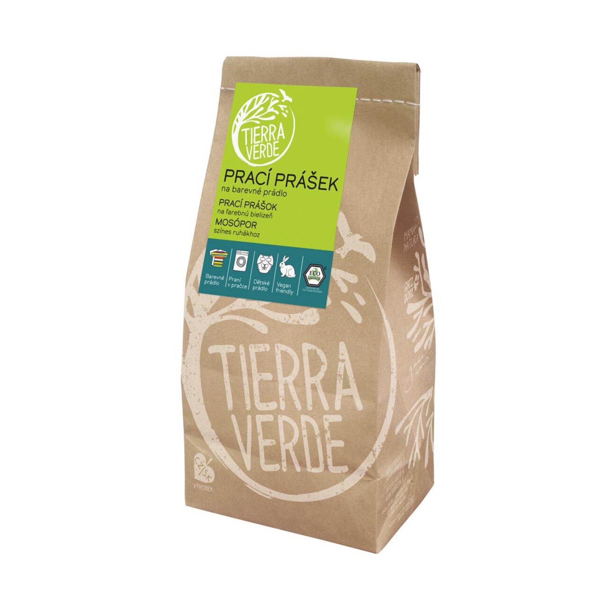 901075 Prášek prací na barevné prádlo papírový sáček 850 g   TIERRA VERDE-1