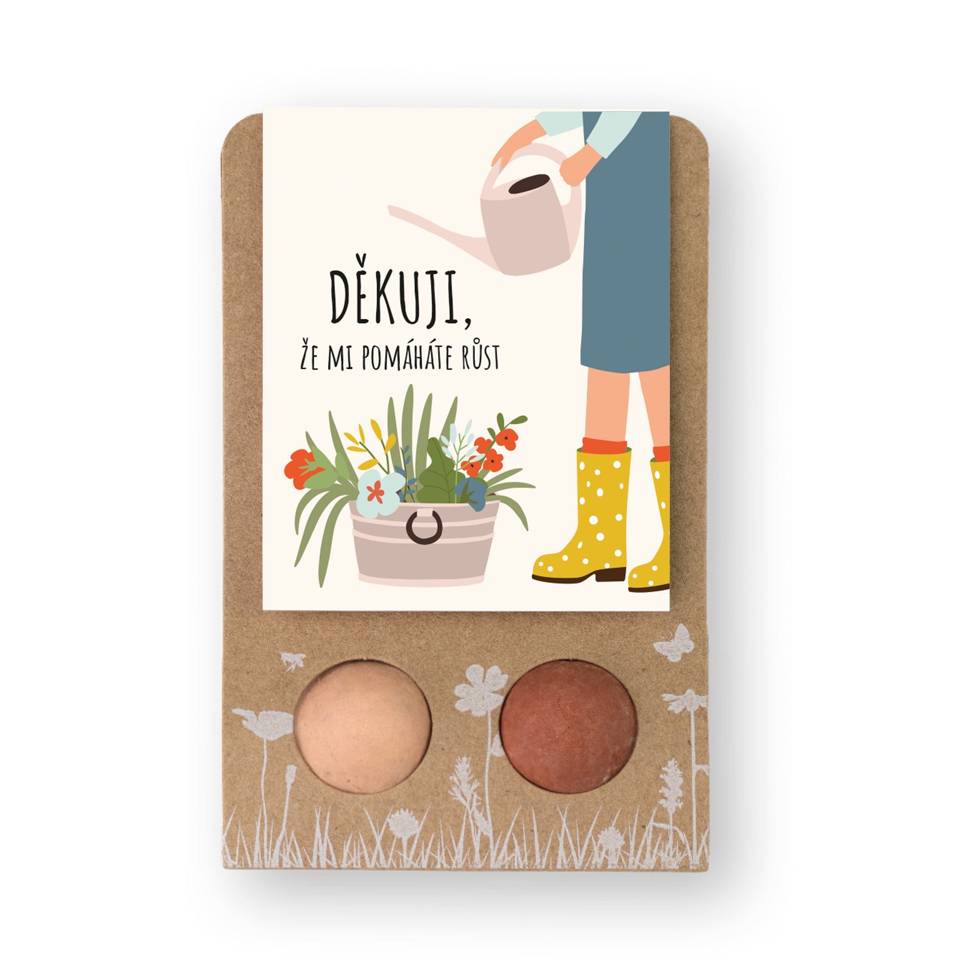 901183 Bomby semínkové drobný dáreček - Děkuji, že mi pomáháte růst 2 ks   BLOSSOMBS-1