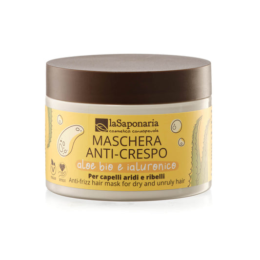 901267 Maska proti krepatění vlasů s Aloe vera a kyselinou hyaluronovou 200 ml   LA SAPONARIA-1